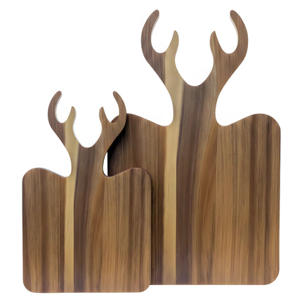 Tocător din lemn, formă decor ren, 24×36 cm – Olivy