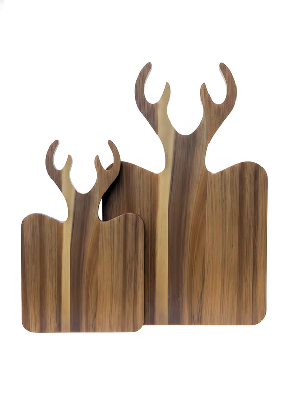 Tocător din lemn, formă decor ren, 24×36 cm – Olivy