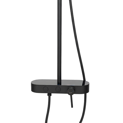 Set duș 2 funcții – finisaj negru mat, design modern din oțel inoxidabil