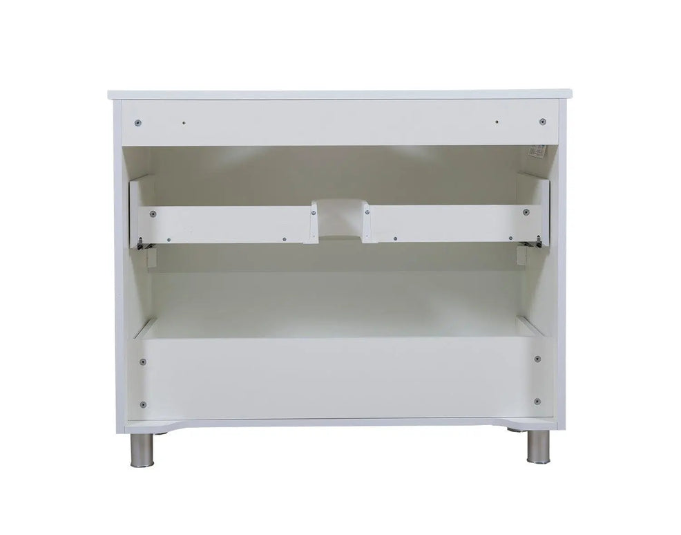 Mobilier de baie suspendat Accent alb, cu blat Aqua Rodos