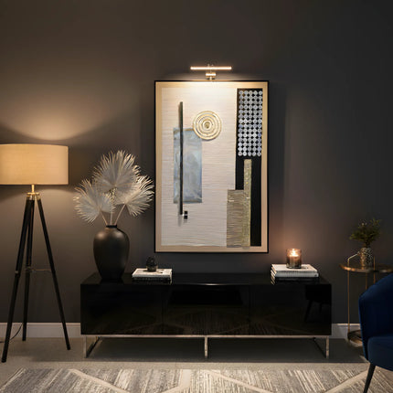 Tablou abstract cu accente aurii – 120×80 cm | Olivy