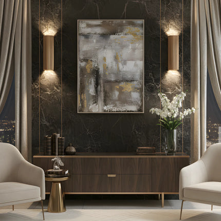 Tablou abstract modern în ulei – 80×120 cm | Olivy