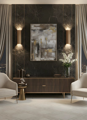 Tablou abstract modern în ulei – 80×120 cm | Olivy