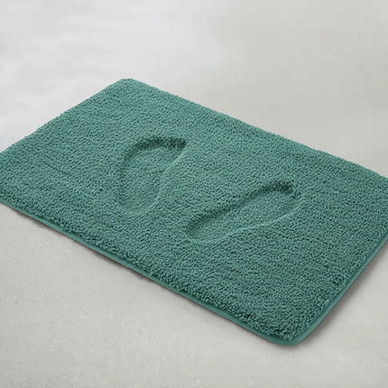 Covoraș baie din microfibră supersoft, antiderapant TRP, 45×75 cm, Turcoaz