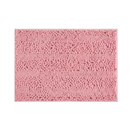 Covoraș baie din Chenille moale, strat antiderapant, 45×70 cm, Roz pudră