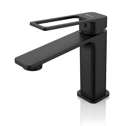 Baterie lavoar modernă – finisaj negru mat, design premium