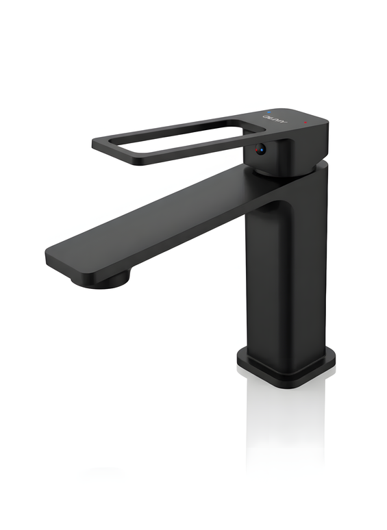 Baterie lavoar modernă – finisaj negru mat, design premium