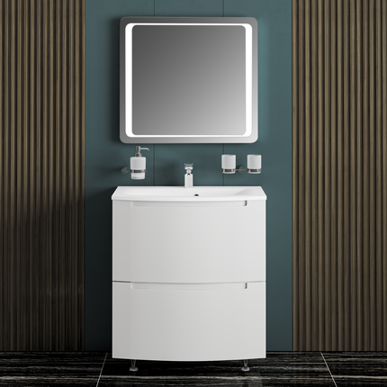 Set baie Headway – mască pe pardoseală cu lavoar ceramic