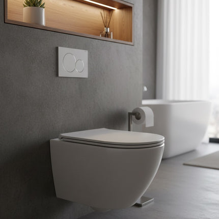 Vas WC Suspendat White Glossy  - W03-S