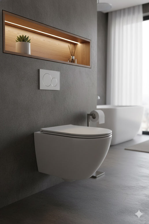 Vas WC Suspendat White Glossy  - W03-S