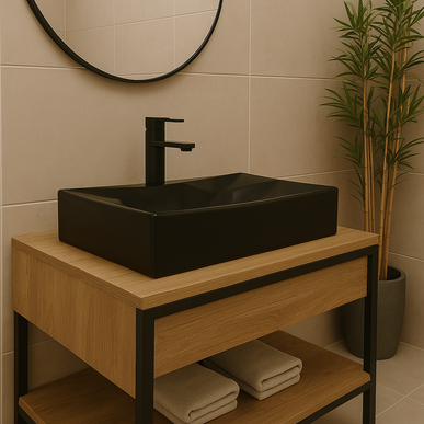 Lavoar Ceramic Negru Mat A526-CBK-M