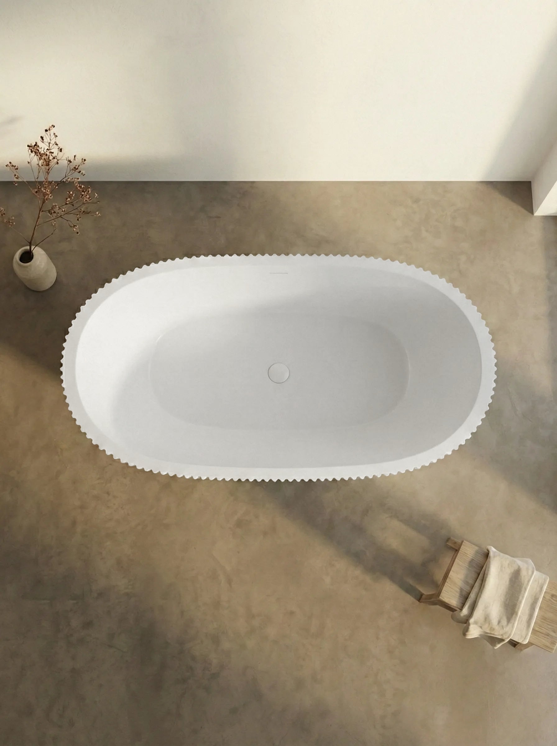 Cadă freestanding din acril Sia Line