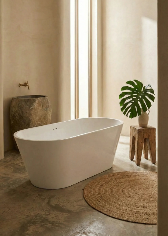 Cadă freestanding din acril Luma 822