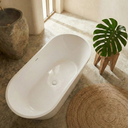 Cadă freestanding din acril Luma