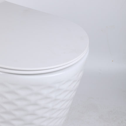 Vas WC Modern  Alb Lucios  3D