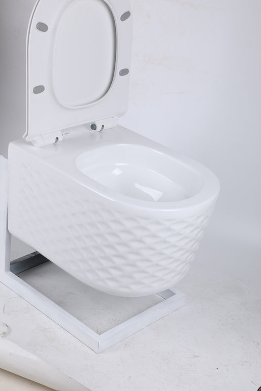 Vas WC Modern  Alb Lucios  3D