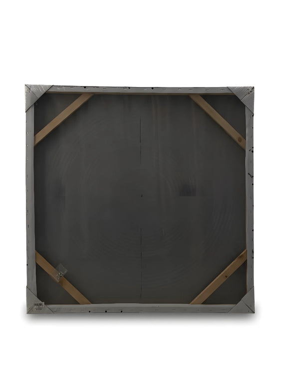 Tablou concentric alb-gri – 80×80 cm | Olivy