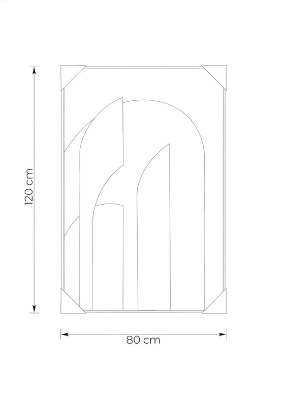 Tablou abstract cu accente aurii – 80×120 cm | Olivy