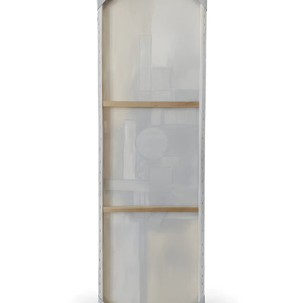 Tablou abstract cu detalii metalice – 50×150 cm | Olivy