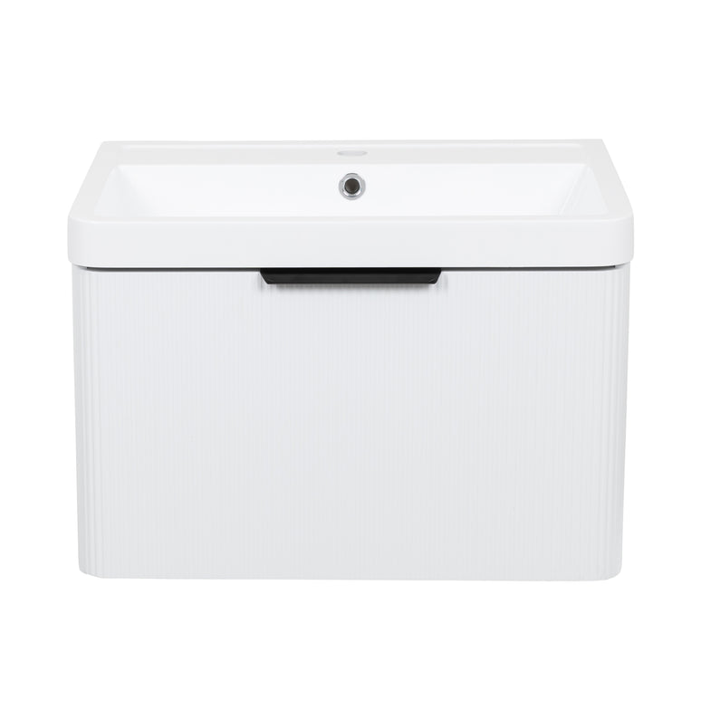 Mobilier de baie suspendat Frost, Alb