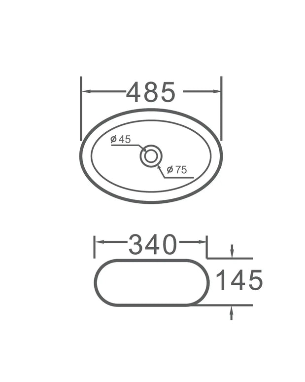 Lavoar ceramic oval A252BT – alb lucios, exterior reliefat