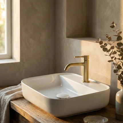 Lavoar ceramic dreptunghiular A422B – alb lucios