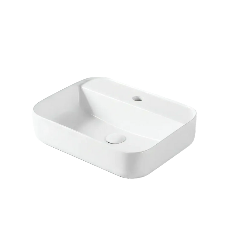 Lavoar ceramic dreptunghiular A422B – alb lucios