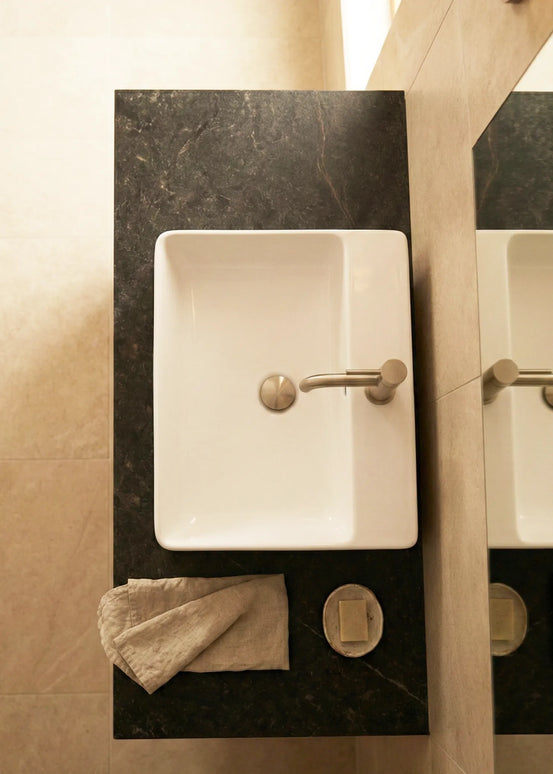 Lavoar ceramic dreptunghiular A450 –  alb lucios