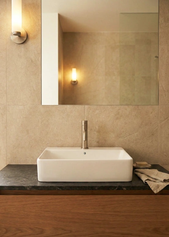 Lavoar ceramic dreptunghiular A450 –  alb lucios