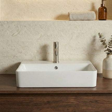 Lavoar ceramic dreptunghiular A451 – alb lucios