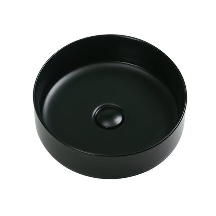 Lavoar ceramic rotund A524-CBK-M – design modern negru mat