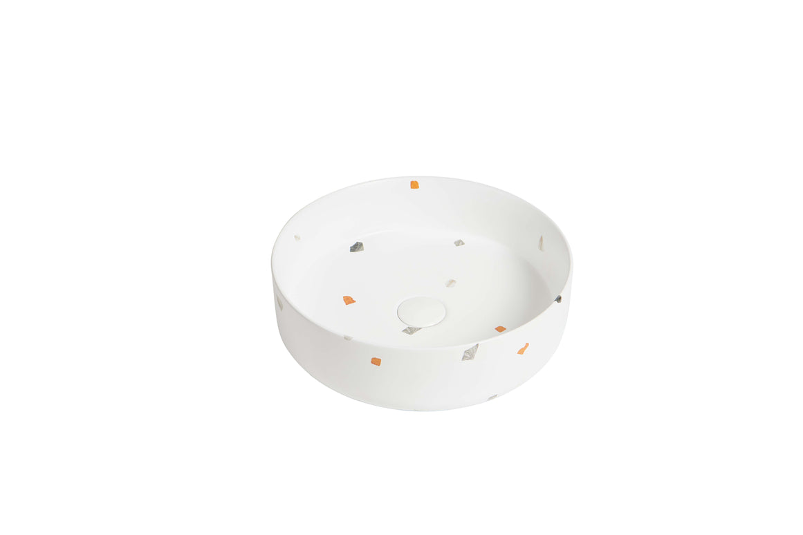 Lavoar Terrazzo  Alb pe blat  A524-DC01