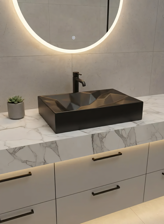 Lavoar Ceramic Negru Mat A526-CBK-M