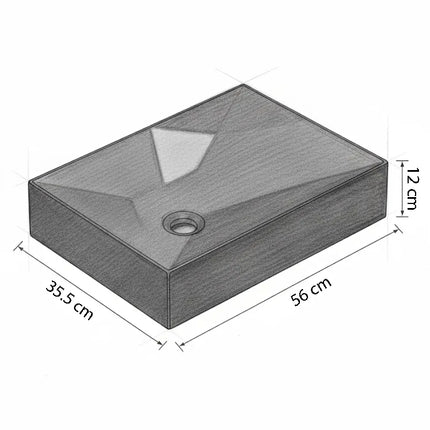 Lavoar Ceramic Negru Mat A526-CBK-M