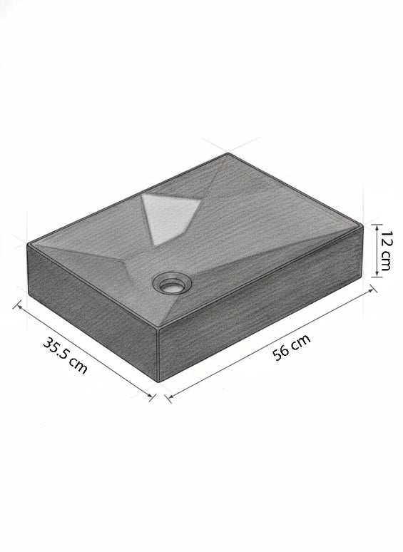 Lavoar Ceramic Negru Mat A526-CBK-M