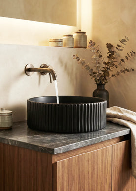 Lavoar ceramic rotund A545-CBK-M – design modern negru mat