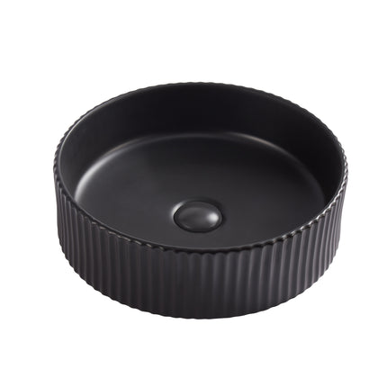 Lavoar ceramic rotund A545-CBK-M – design modern negru mat