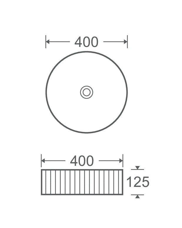 Lavoar ceramic rotund A545-CBK-M – design modern negru mat