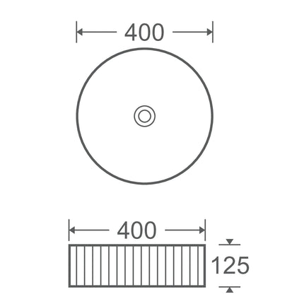 Lavoar ceramic rotund A545-CWJG-MRS – design modern verde mat și alb mat