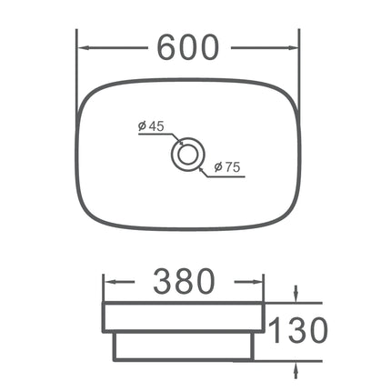 Lavoar ceramic oval A585A-P254 – design marmorat lucios crem cu vene gri și aurii