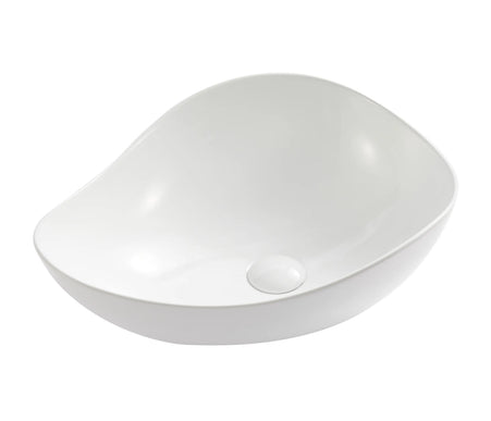 Lavoar ceramic A710 alb lucios într-o baie modernă