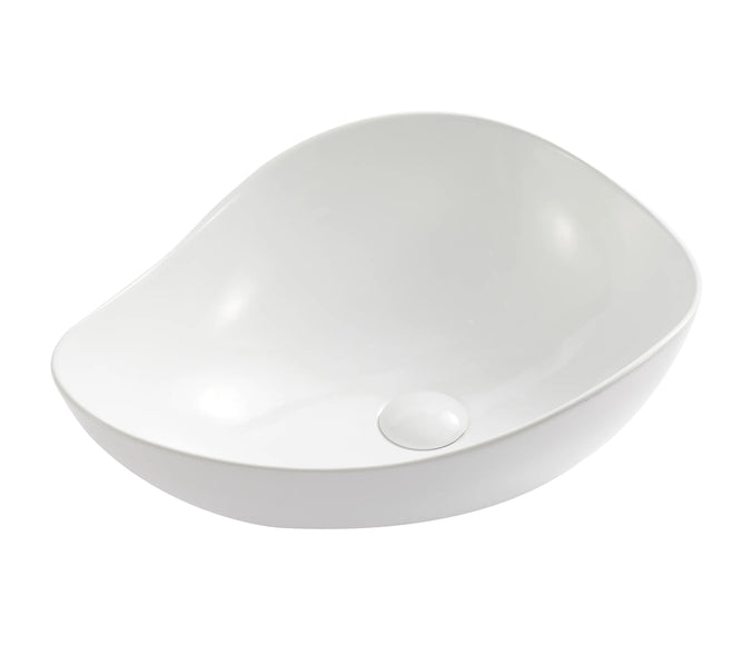 Lavoar ceramic A710 alb lucios într-o baie modernă