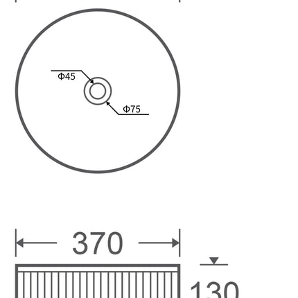 Lavoar ceramic rotund A725 – alb lucios, exterior texturat