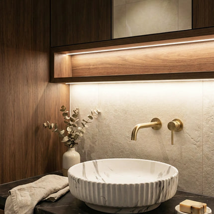 Lavoar ceramic rotund -design marmorat (A746-P818M)