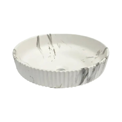 Lavoar ceramic rotund -design marmorat (A746-P818M)