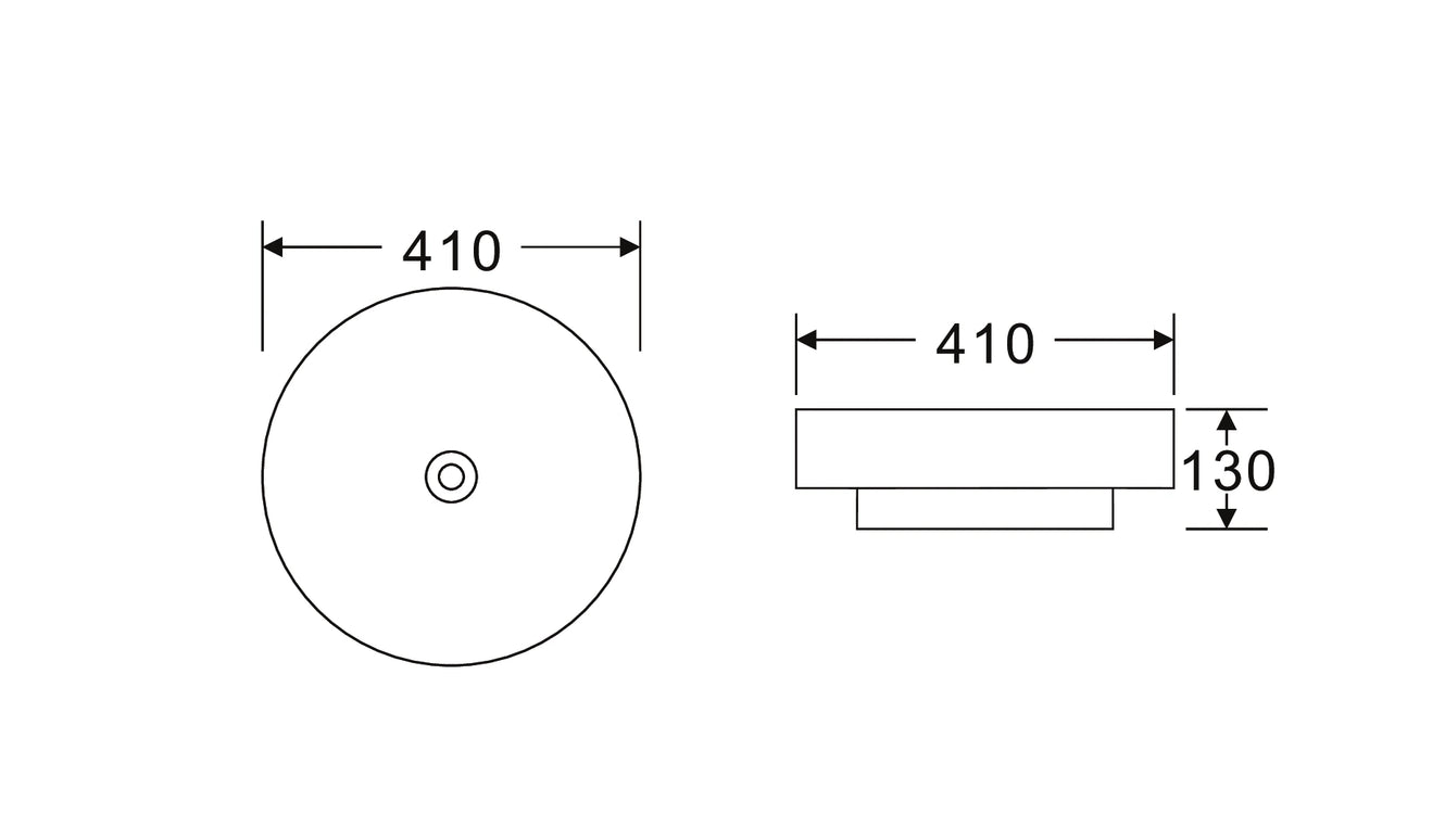 Lavoar ceramic rotund A746-CWDGR-MRS – design modern gri închis mat și alb mat