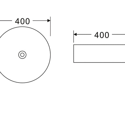 Lavoar ceramic rotund A747-CBKW-MRS – design modern alb mat și negru mat texturat