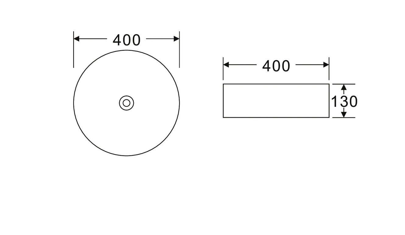 Lavoar ceramic rotund A747-CBKW-MRS – design modern alb mat și negru mat texturat