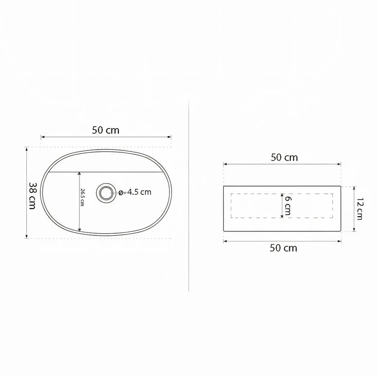 Lavoar ceramic negru mat A753-CBK-M – design modern