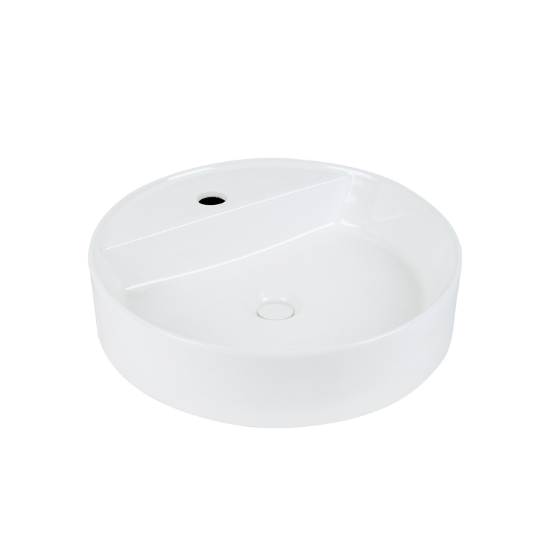 Lavoar ceramic rotund A759 – alb lucios